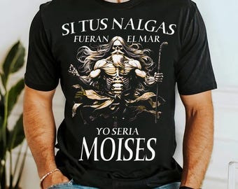 If I were the sea, I would be Moses, Halftone File, PNG, DTF, Moses PNG, Halftone T-shirt design, Best Quality Halftone PNG