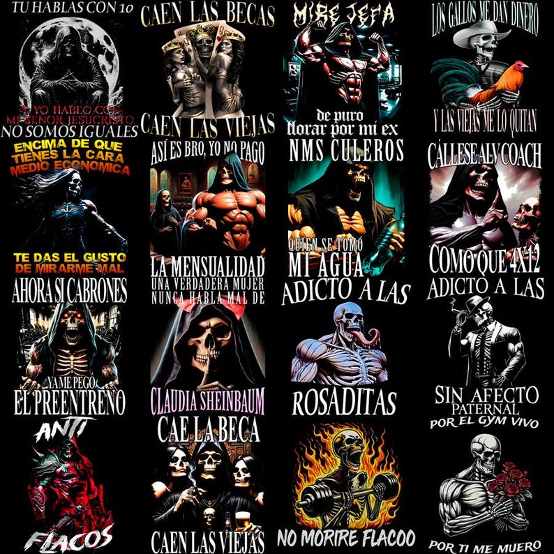 120+ CALACAS CHIDAS GYM alta calidad, semitonos, Halftones, camiseta, t