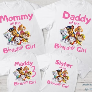 Patrol Birthday Party Matching Shirt Kids Birthday Shirt Patrol Birthday Girl Shirt Puppy Birthday Boy Patrol Personalized Birthday Tee