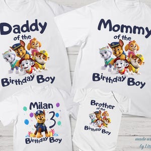 Patrol Kids Birthday Shirt Patrol Birthday Party Matching Shirt Patrol Birthday Girl Shirt Puppy Birthday Boy Patrol Personalized Birthday