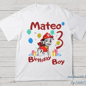 Long Sleeve Patrol Kids Birthday Shirt Patrol Birthday Party Matching Shirt Patrol Birthday Girl Shirt Puppy Patrol Personalized Birthday