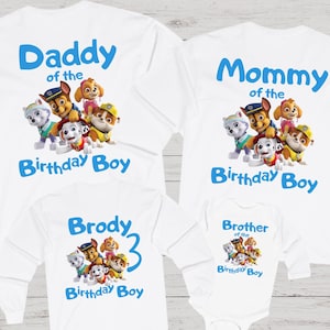 Patrol Kids Birthday Long Sleeve Patrol Birthday Shirt Party Matching Shirt Patrol Birthday Girl Shirt Puppy Birthday Patrol Personalized image 6