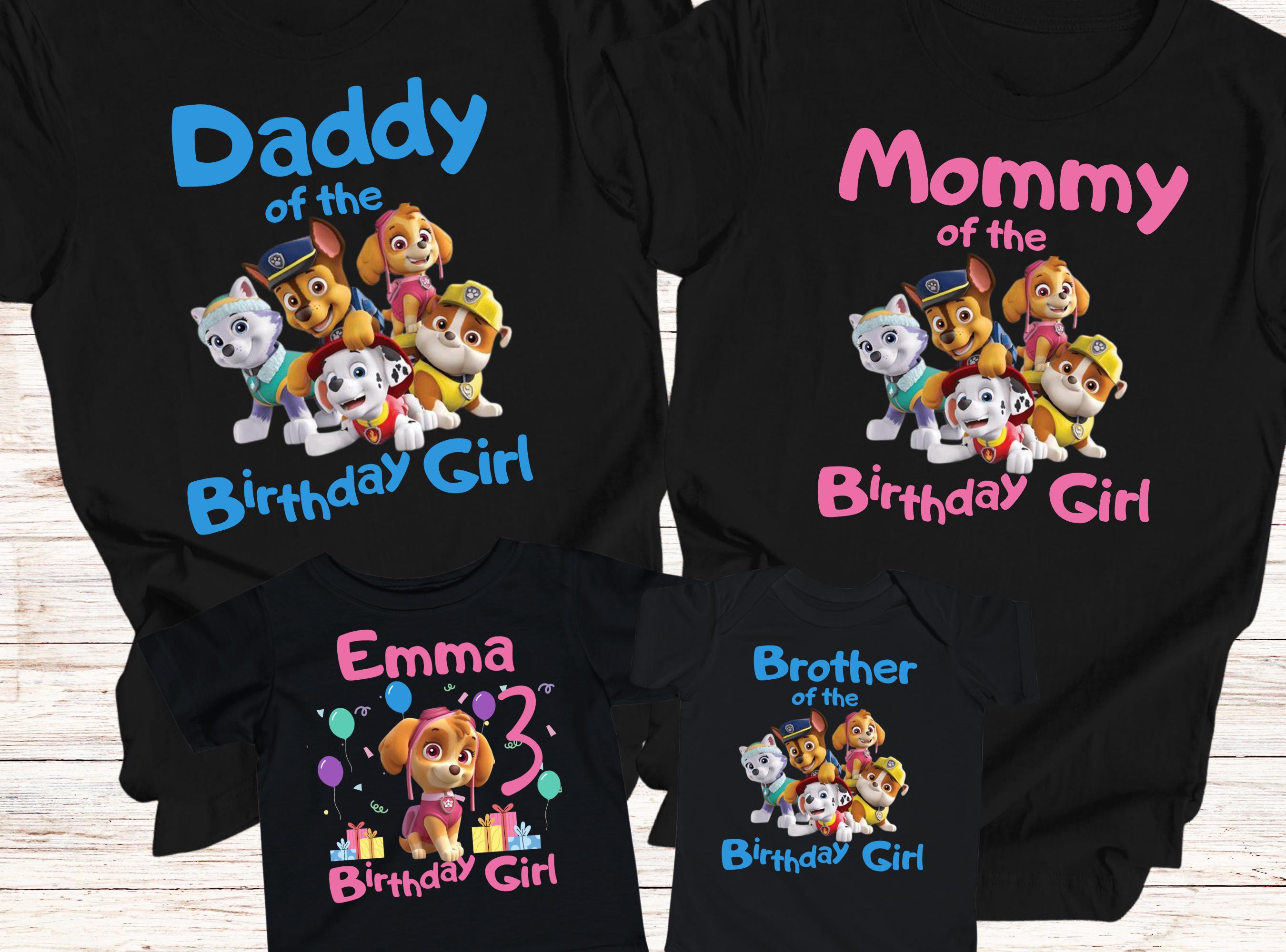 Birthday Shirts Camisas De Paw Patrol Para CumpleaÃ±os