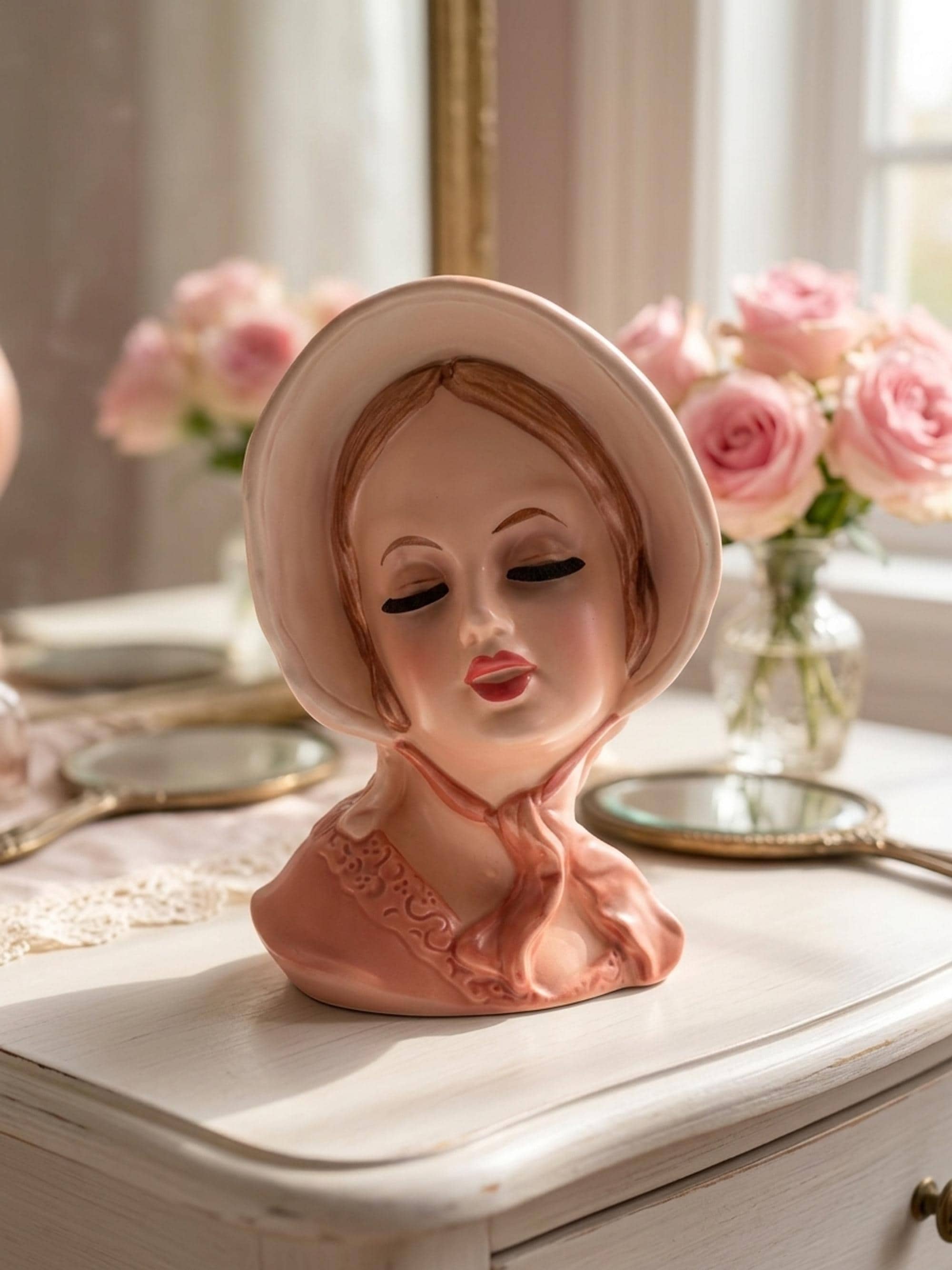 Woman Head Vase - Etsy