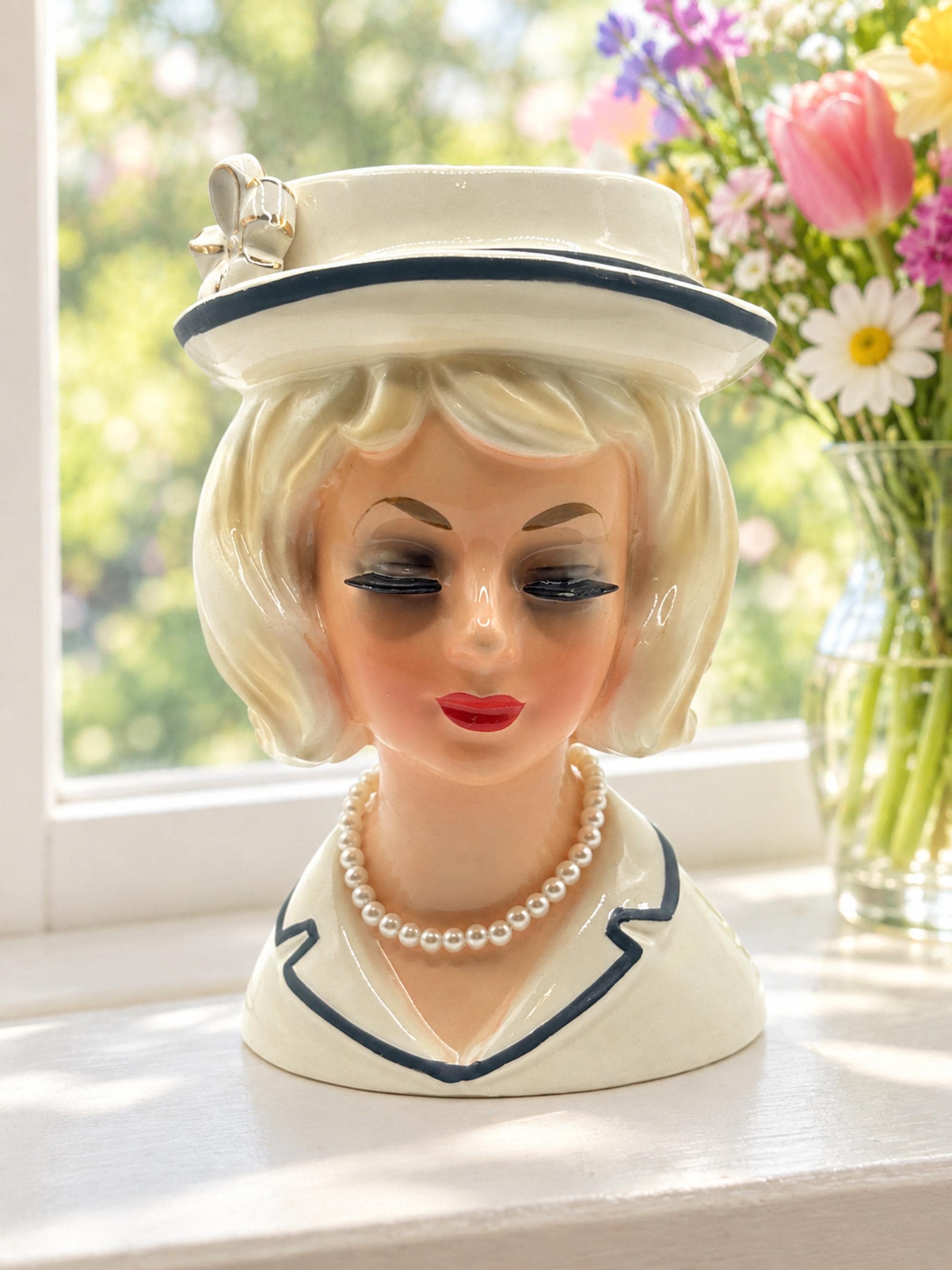Relpo Lady Head Vase - Etsy