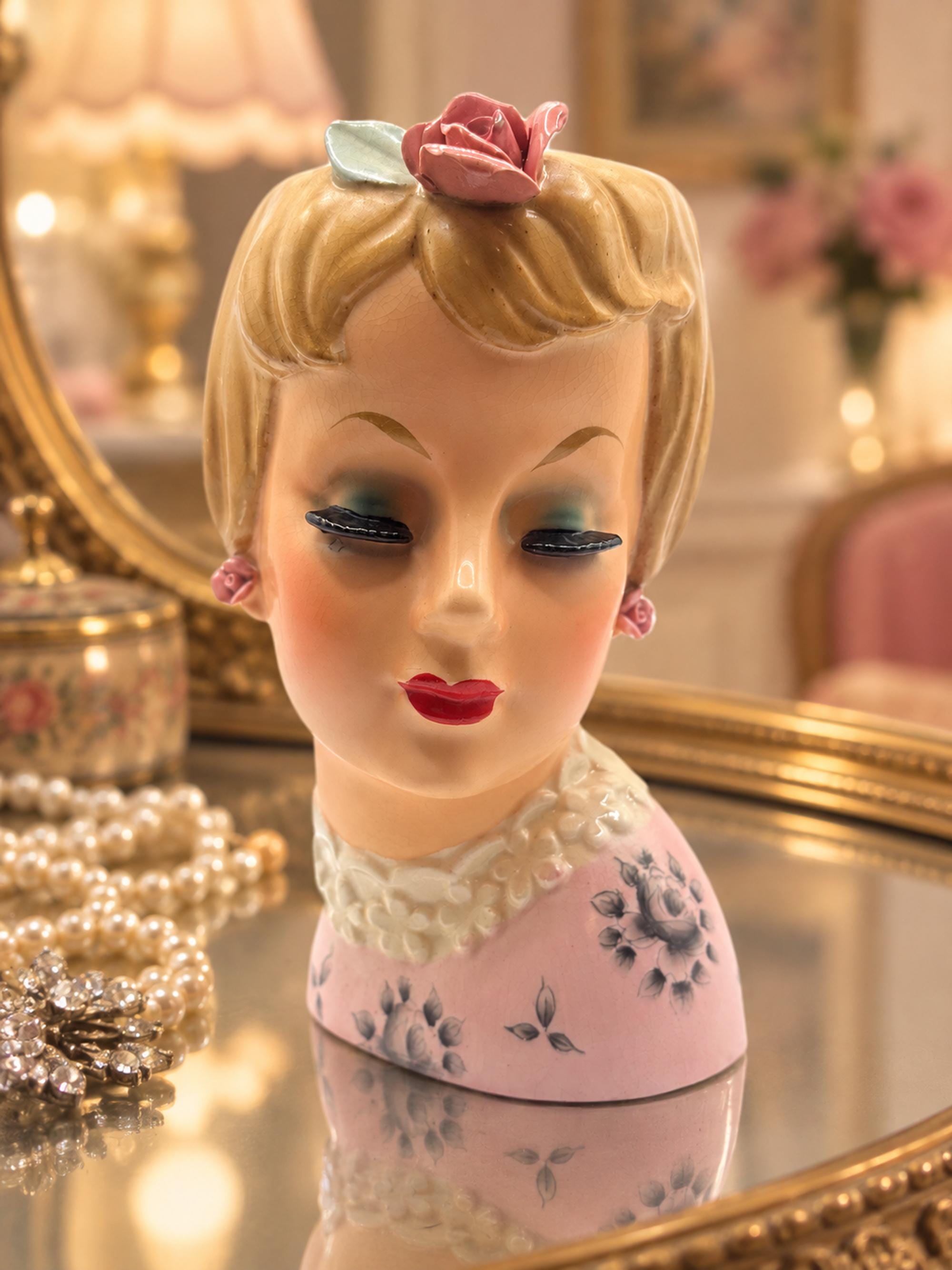 Relpo Lady Head Vase - Etsy