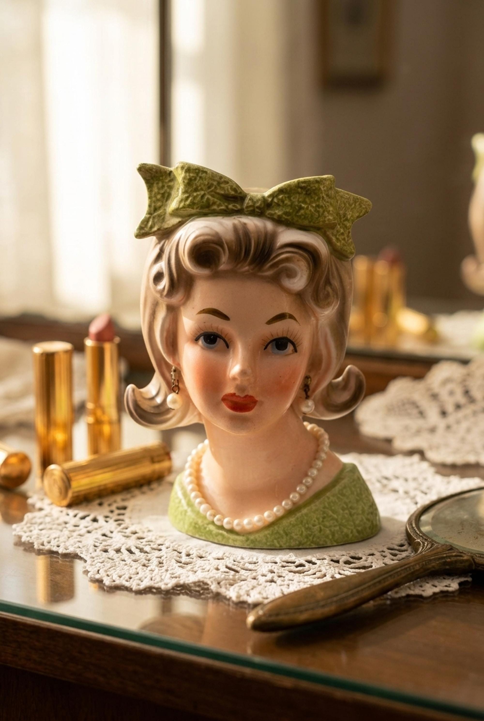 Relpo Lady Head Vase - Etsy