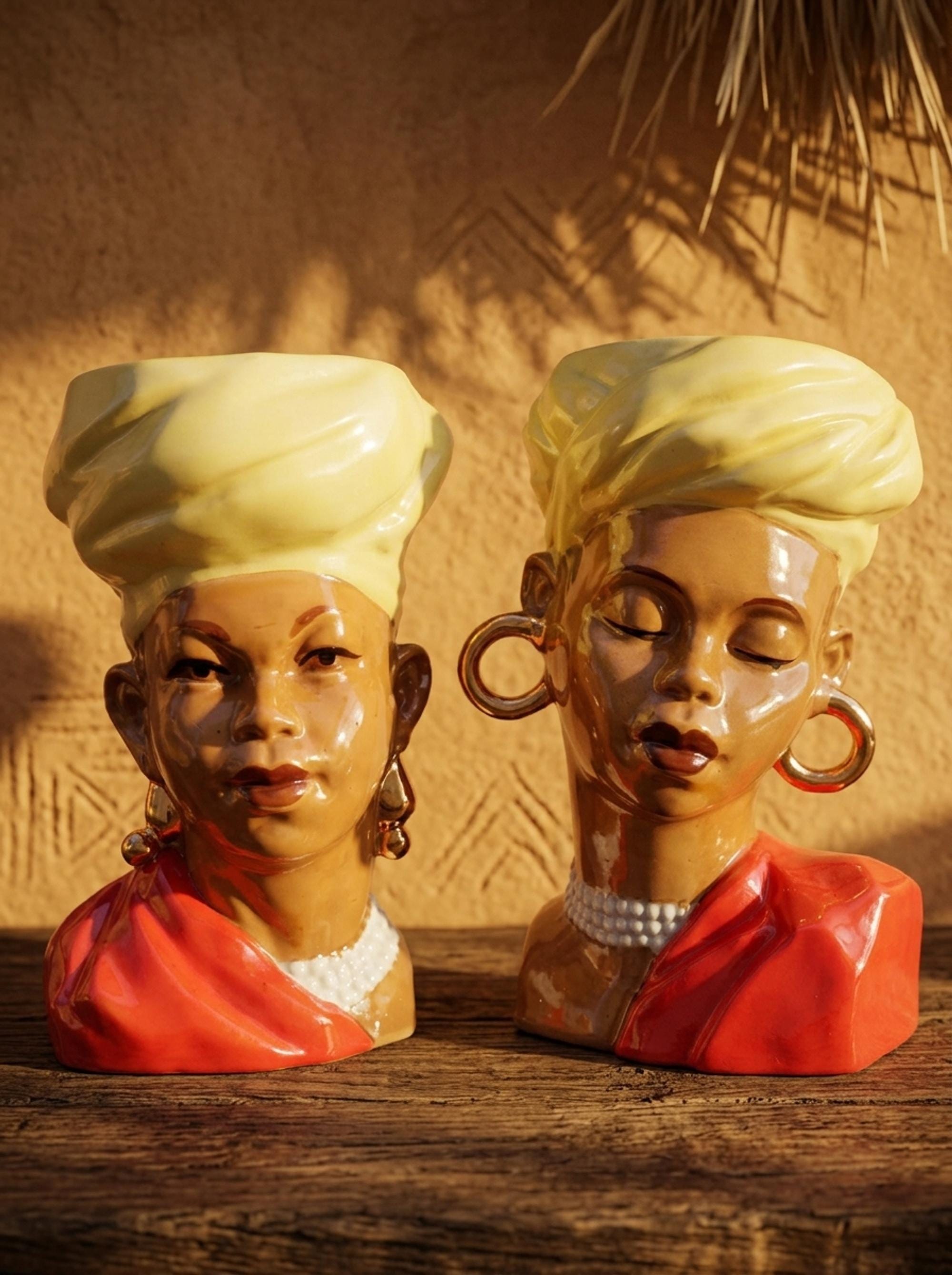 African Lady Vases - Etsy