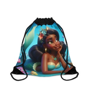 MMC Mischa Belle Aaha 3-D Drawstring Bag Unique Printed Tote for Style Elevate Your Look with Bag Fashion and Function Combined image 3