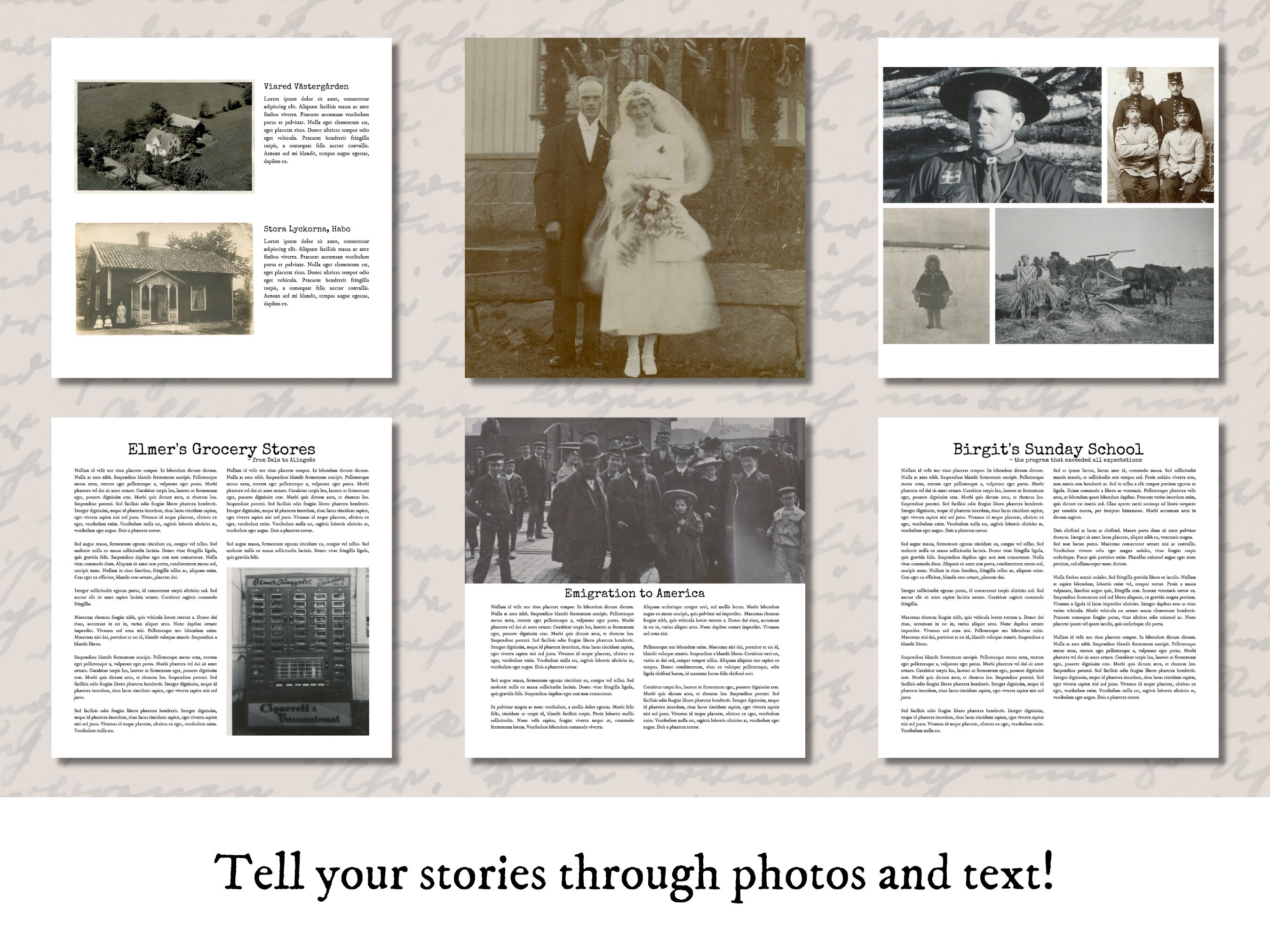 Square Family Ancestry Book Template A4 & Letter Size - Genealogy ...