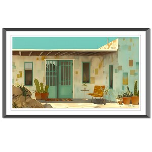 Palm Springs Architecture, Palm Springs Poster, Palm Springs Print, Palm Springs Art, Vintage Palm Springs, Classic Palm Springs
