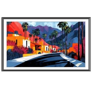 Palm Springs Poster, Mid-Century Modern Architecture, Palm Springs Print, Palm Springs Art, Vintage Palm Springs, Classic Palm Springs