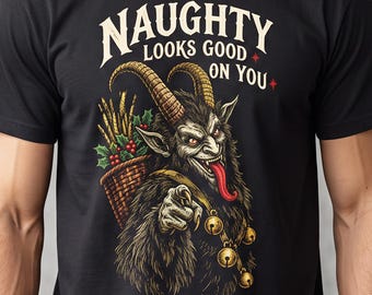 Krampus Yule Celtic Solstice Pagan Christmas Comfort Colors Winter Folklore Nature Ritual Humor Shirt