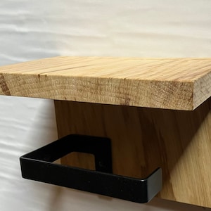 Toilet paper holder toilet paper holder wood oak wood industrial design WC decoration