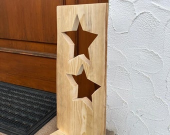 Holzschild Sterne Weihnachten