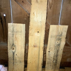 Spruce wood rind board DIY pack of 3