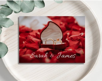 Romantic Red Rose Save the Date & Elegant Wedding Invitation Suite - DIY Editable Romantic Invitation Template