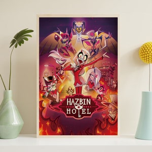 Hazbin Hotel Animation Leinwand Poster, HD Poster Druck, Vintage Poster, Kunst Sammlerstücke, Wohnkultur, Wandkunst, ungerahmt