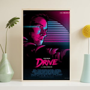 Drive Movie Canvas Poster, HD Poster print, Vintage Poster,  Art Collectibles, Home decor, Wall Art, Unframed