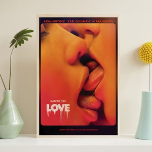 Póster de la película Love Gaspar Noe, impresión en lienzo, póster en HD, objetos de colección, decoración del hogar, arte de pared, póster sin marco
