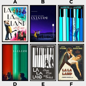 La la land Moive Poster, Movie Canvas Poster, HD Poster print, Vintage Poster, Art Collectibles, Home decoration, Wall Art, Unframed
