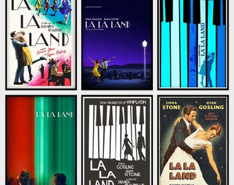 La la land Moive Poster, Movie Canvas Poster, HD Poster print, Vintage Poster, Art Collectibles, Home decoration, Wall Art, Unframed