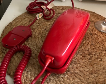 Teléfono vintage góndola rojo