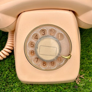 Salmon Painted Vintage Herald Telephone