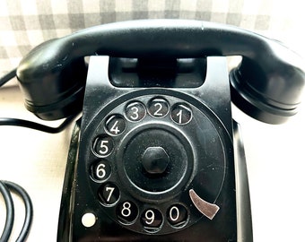 Antique URMET Torino Bakelite telephone from 1958.