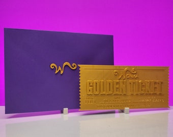 Golden ticket | Charlie and the chocolate factory | Timothee Chalamet | 3d printed | Gifts for her | Gifts for him |