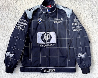 Vintage BMW F1 Racing Jacket HP Williams Marlboro Motorsport “M-L” size