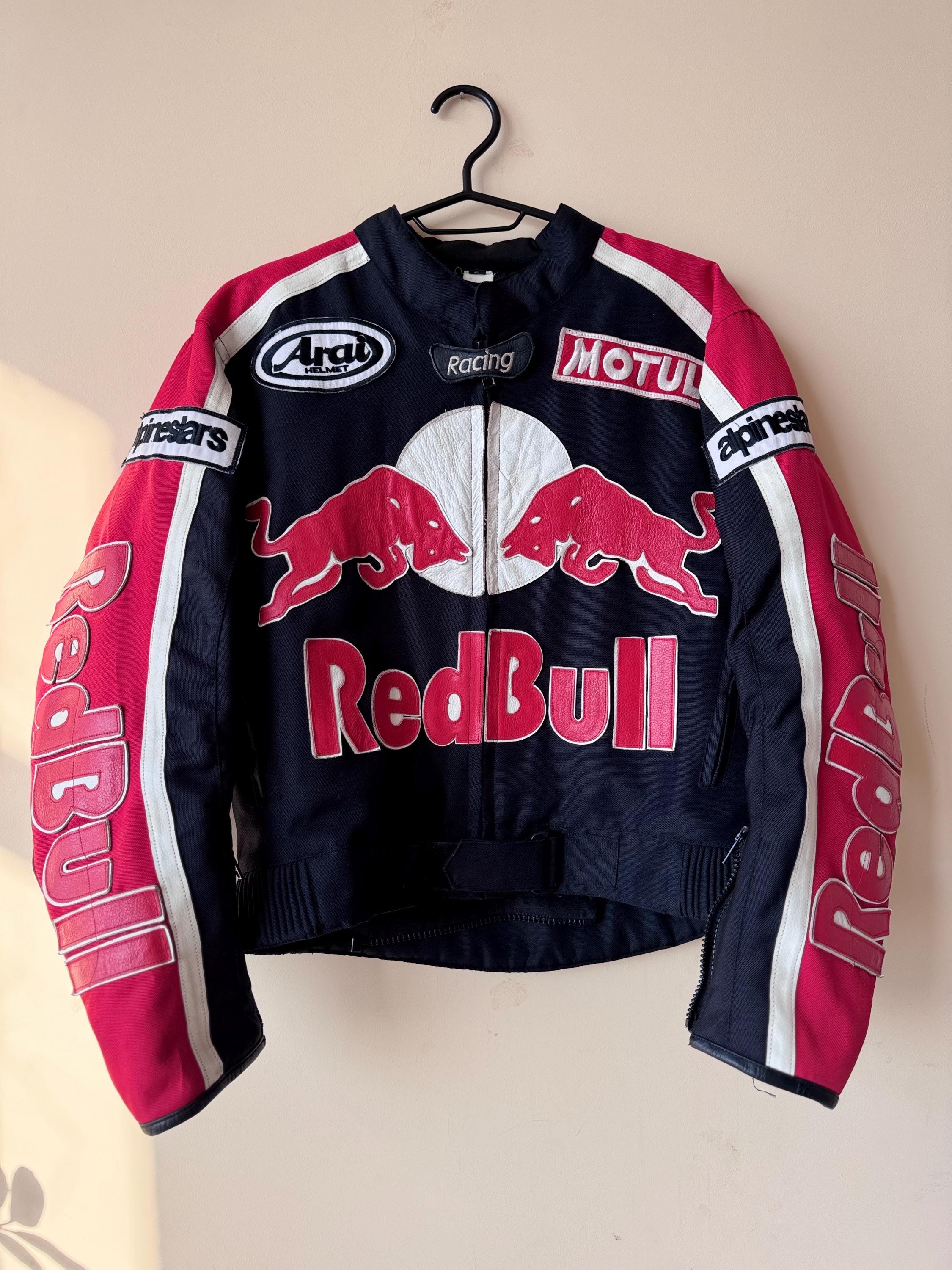 Red Bull Racing Leather Jacket - Etsy
