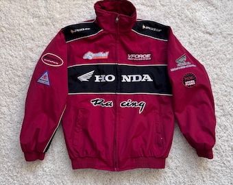 Vintage Honda racing jacket light puffer motorcycle motorsport “S-M” size F1 team