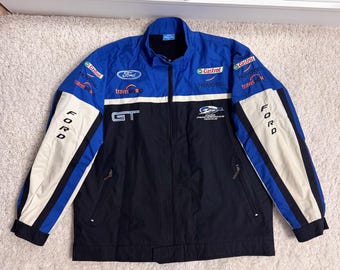 Vintage Ford F1 Racing Bomber Jacket GT Performance Motorsport Size L-XL
