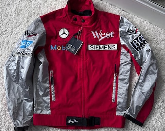 Vintage Mercedes West Mobil 1 team F1 racing Boss motorsport jacket rare retro “S” size