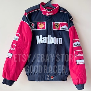 Like New! Ferrari Marlboro F1 Racing vintage jacket light puffer 90’s L-XL size