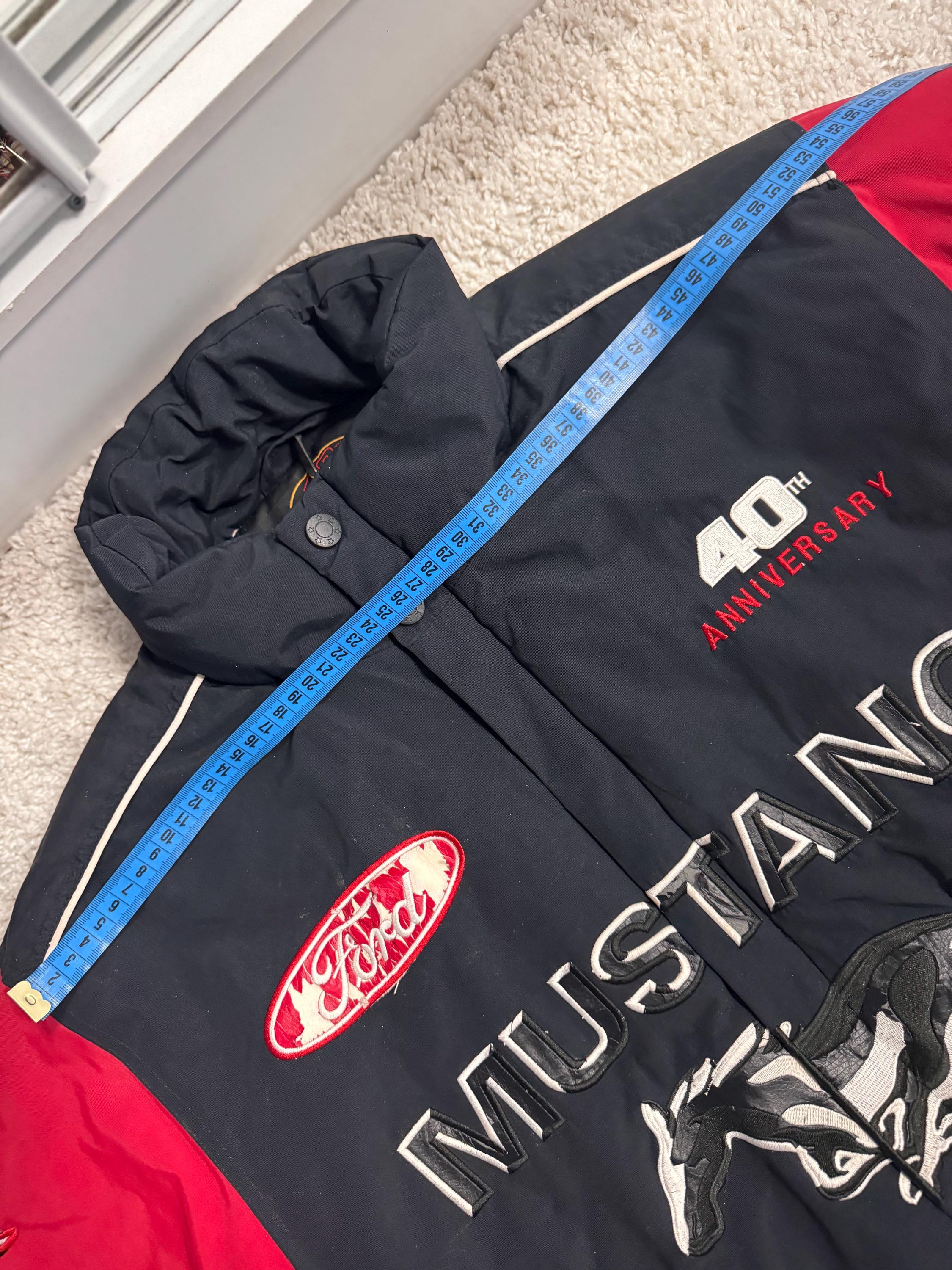 Vintage Ford Mustang GT Performance Racing Puffer Jacket Size L - Etsy