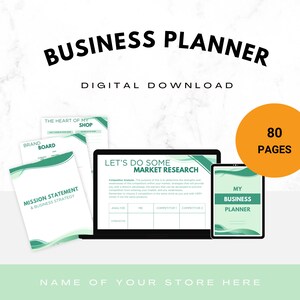 Printable Business Planner Template for Business Owners Digital Business Planner Printable Business Plan Start Up Business Plan Template