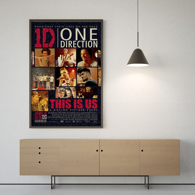 One direction this is us movie poster unique movie poster wall art
