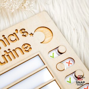 Personalized Routine Chart for Kids – Custom Daily Schedule Board ...