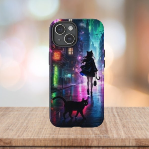 Anime Girl Phone Case, iPhone Case, Samsung Galaxy Case, Google PIxel Case, Tough Phone Case