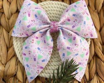 Nutcracker hair bow.