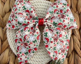 Santa hair bow.