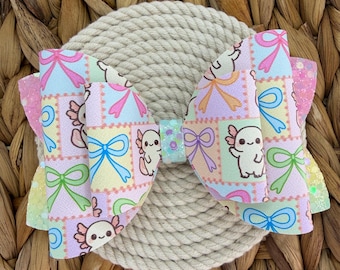 Axolotl hair bow.