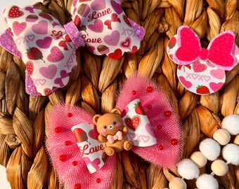 Sweet love hair bow.