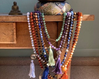 Chakra Series - Hand Knotted Beaded Mala Necklaces