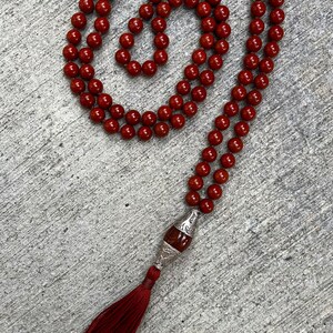 Root - Red Jasper Beaded, Hand-Knotted Mala