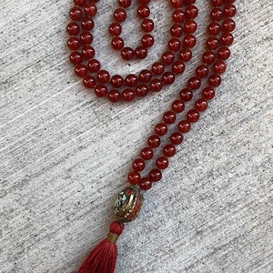 Sacral - Carnelian Beaded, Hand-Knotted Mala