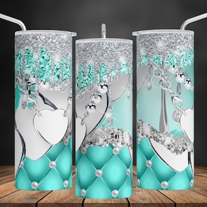 Glam Bling Tumbler Wrap: Luxury Diamond Design (Digital Download)