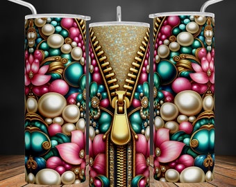 Luxury Bag Tumbler Wrap: Leather Purse Design (Digital Download)